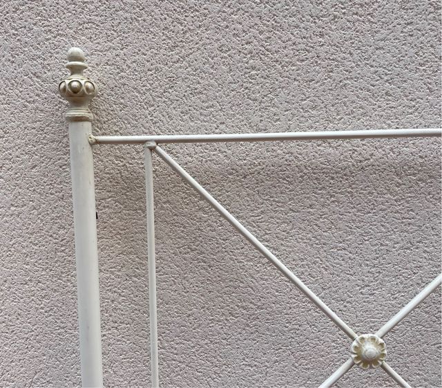 Cabecero de forja blanco HELIOS FERRO 140cm