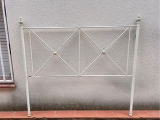 Cabecero de forja blanco HELIOS FERRO 140cm.