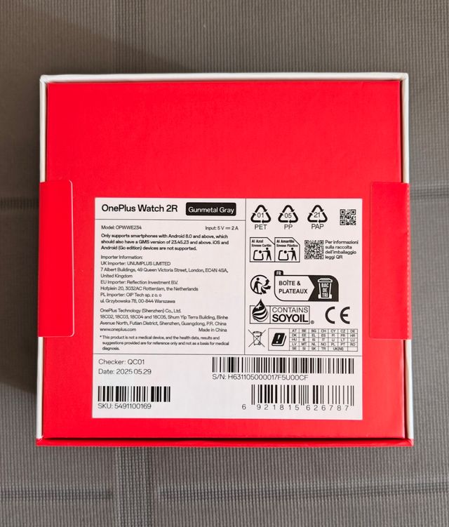 OnePlus Watch 2R Negro (SIN ABRIR)