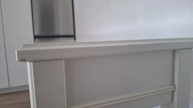 Mesa consola Ikea cristal y madera