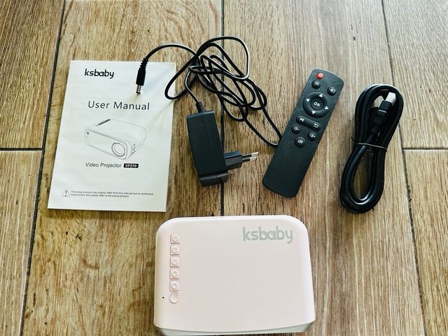 Proyector ksbaby rosa y blanco