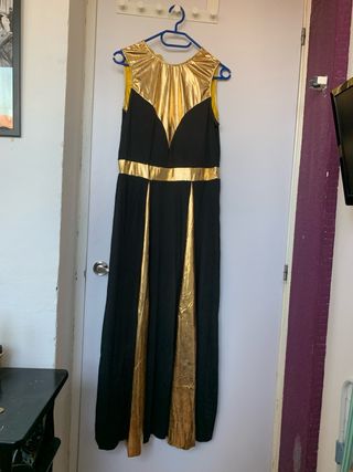 Disfraz Negro y Dorado Talla Única