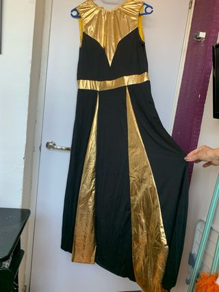 Disfraz Negro y Dorado Talla Única