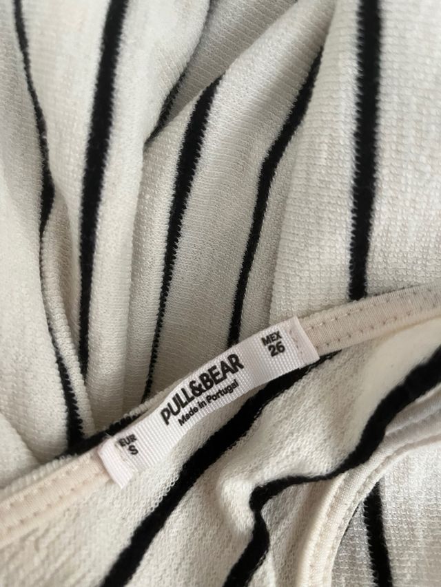 Mono pirata rayas blanco y negro