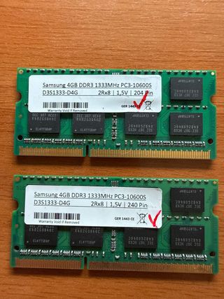Samsung 4GB DDR3 1333MHz PC3-10600S D3S1333-D4G