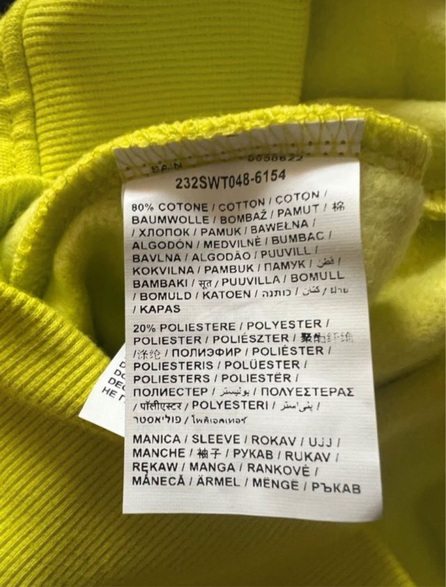 Felpa ragazzo verde/gialla con stampa