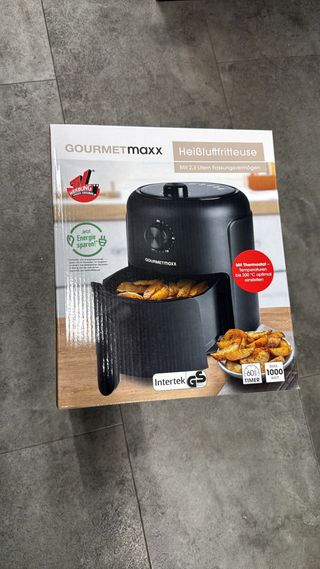 GOURMETmaxx Freidora de aire caliente 8 Funciones