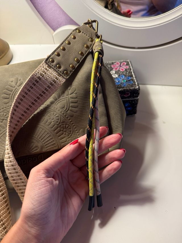 Bolso Desigual Beige con Diseño Mandala
