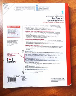 Libro Performer Shaping Ideas Zanichelli
