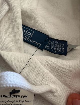 Sudadera Polo Ralph Lauren Blanca de Mujer