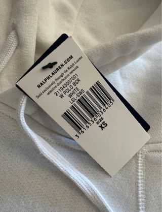 Sudadera Polo Ralph Lauren Blanca de Mujer