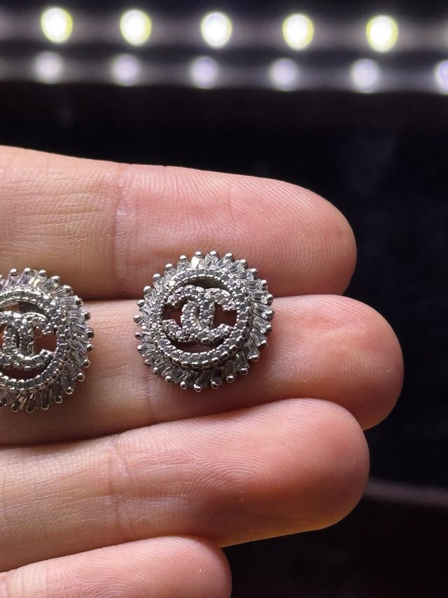 Orecchini Chanel Argento