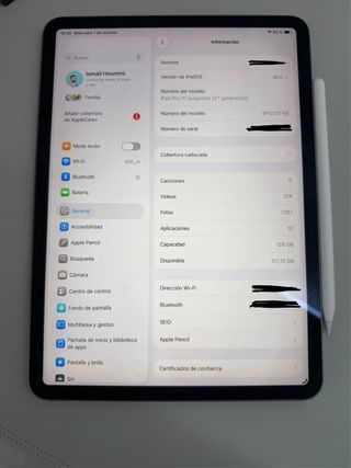 iPad Pro 11 (2ª gen) + Apple Pencil