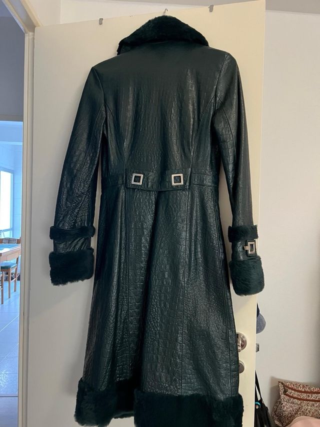 Abrigo Dolce & Gabbana Piel Labrada Talla XS