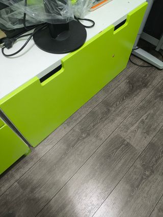 Conjunto Cajoneras Ikea Verde y Blanco