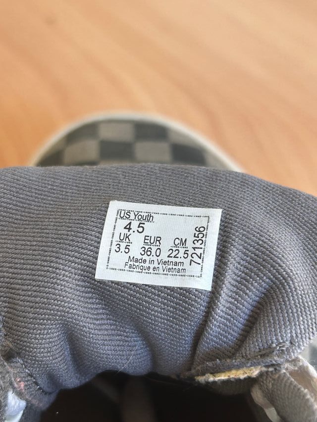 Zapatillas Vans 36, Era Checkerboard