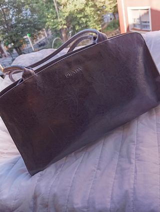 Bolso Prada Marrón Piel