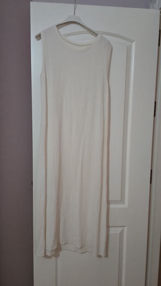 Vestido blanco sin mangas