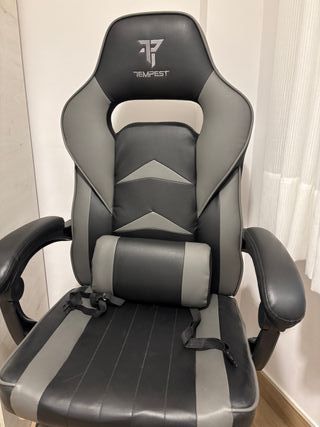 Silla de escritorio Tempest Negra y Gris