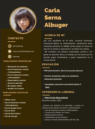 Busco trabajo temporal por las tardes Albacete