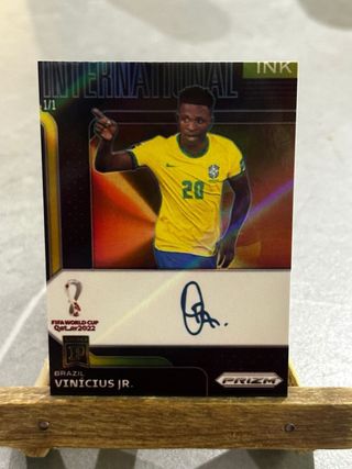 Vinicius Jr. Autografata Panini Prizm signatures