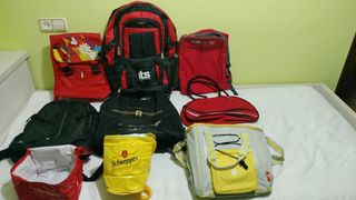 Lote mochilas y bolsos nevera