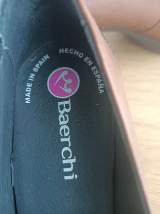Zapatos de piel Baerchi marrones tallan cómo 37