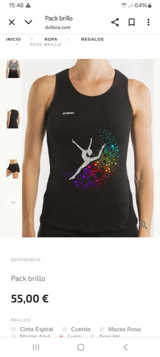 Camisetas Dvillena Gimnasia Rítmica Niña