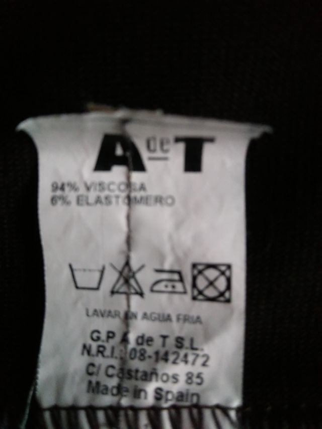 Falda de punto marrón