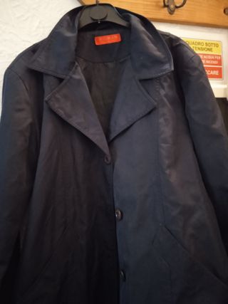 Giacca donna Woman blu con bottoni e cintura