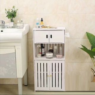 Mobiletto bagno bianco