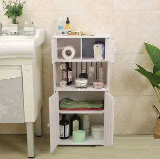 Mobiletto bagno bianco