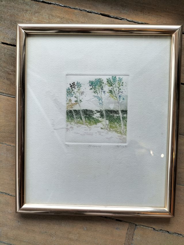 Litografía El Camino Firmada y Numerada