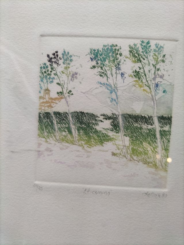 Litografía El Camino Firmada y Numerada