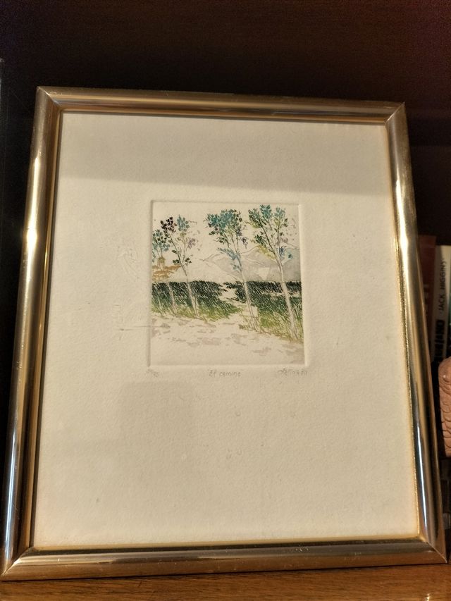 Litografía El Camino Firmada y Numerada