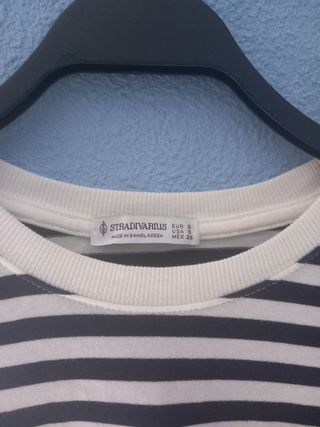 Camiseta rayas Stradivarius Talla S