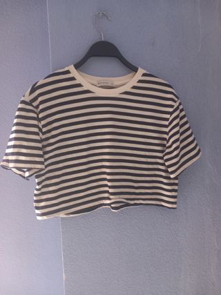 Camiseta rayas Stradivarius Talla S