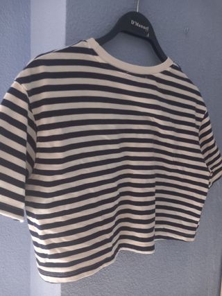 Camiseta rayas Stradivarius Talla S