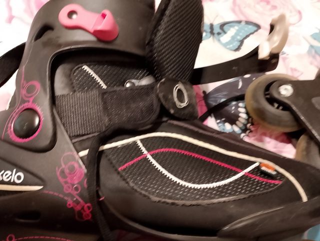 Pattini a rotelle Oxelo neri + protezione