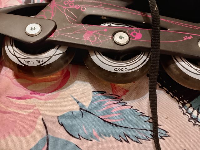 Pattini a rotelle Oxelo neri + protezione