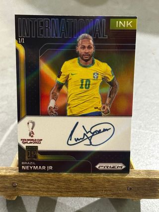 Neymar Jr. Panini Prizm Autografata signatures