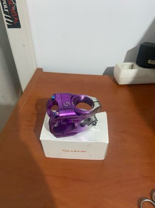 Potencia bici morada corta