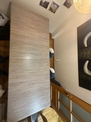 Mesa de salón ampliable madera