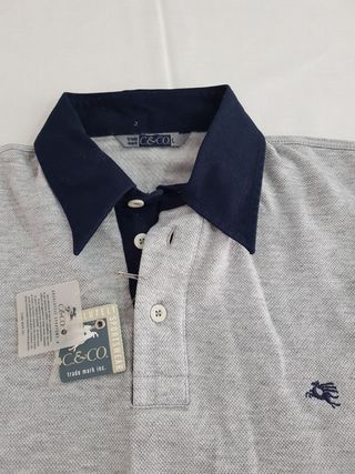 Polo C.&Co. grigio e blu