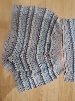 Conjunto crochet top y shorts