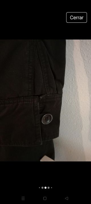 Chaqueton largo Bershka negra Talla M