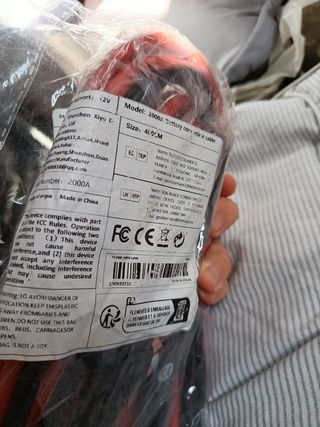 Pinzas de arranque para coche