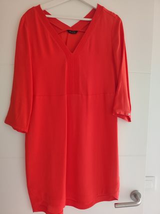 Vestido Massimo Dutti Rojo Talla L

