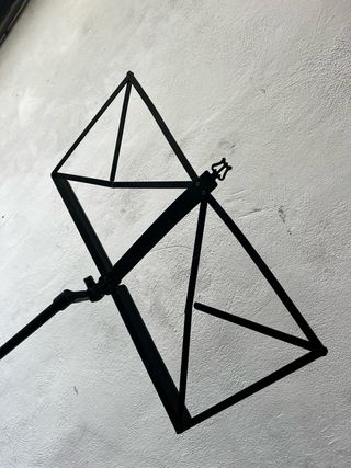 Atril de música negro plegable