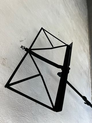 Atril de música negro plegable